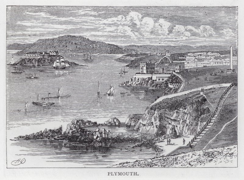Plymouth (gravering) af English School