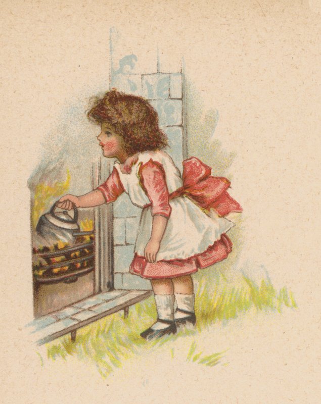 Polly Sæt Kedlen På (chromolitho) af English School