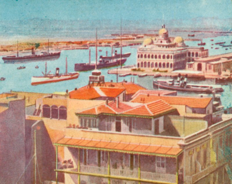 Port Said (farvelitografi) af English School
