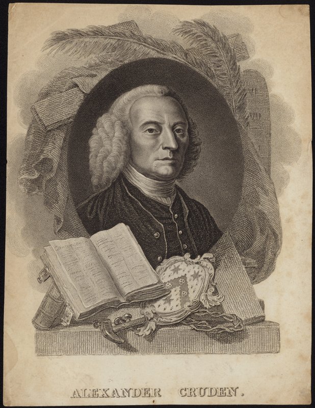 Portræt af Alexander Cruden af English School
