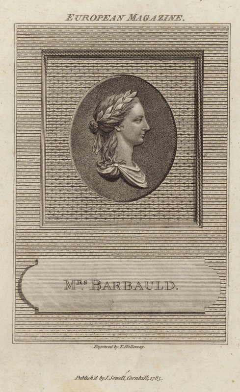 Portræt af Anna Laetitia Barbauld af English School