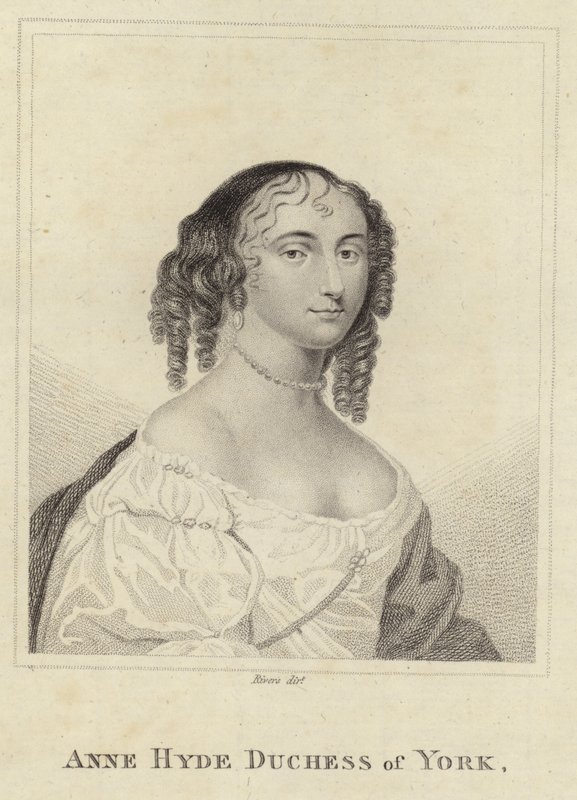 Portræt af Anne Hyde af English School