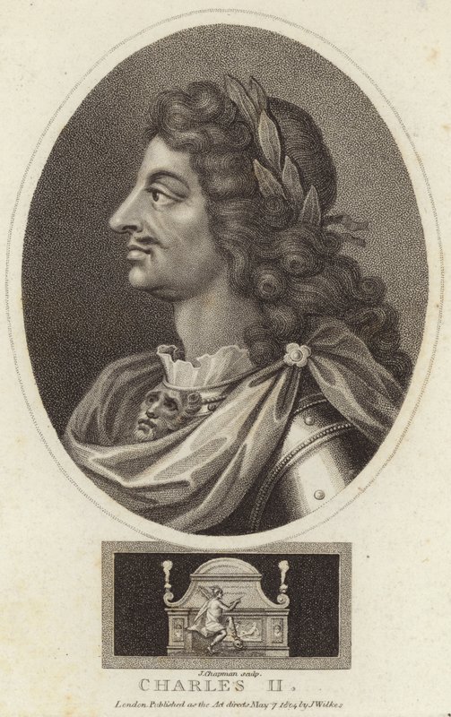 Portræt af Charles II af England af English School