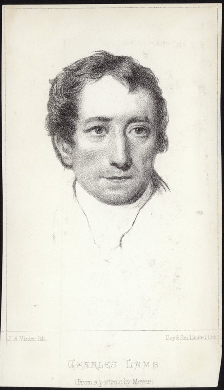 Portræt af Charles Lamb af English School