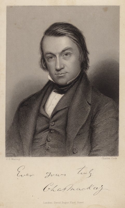 Portræt af Charles MacKay af English School