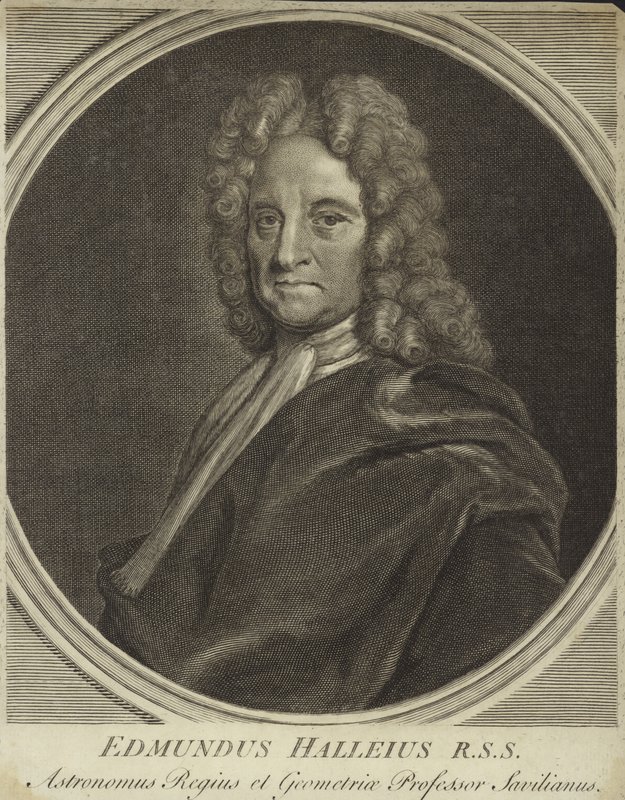 Portræt af Edmond Halley af English School