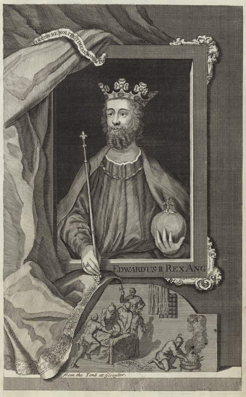 Portræt af Edward II af England af English School