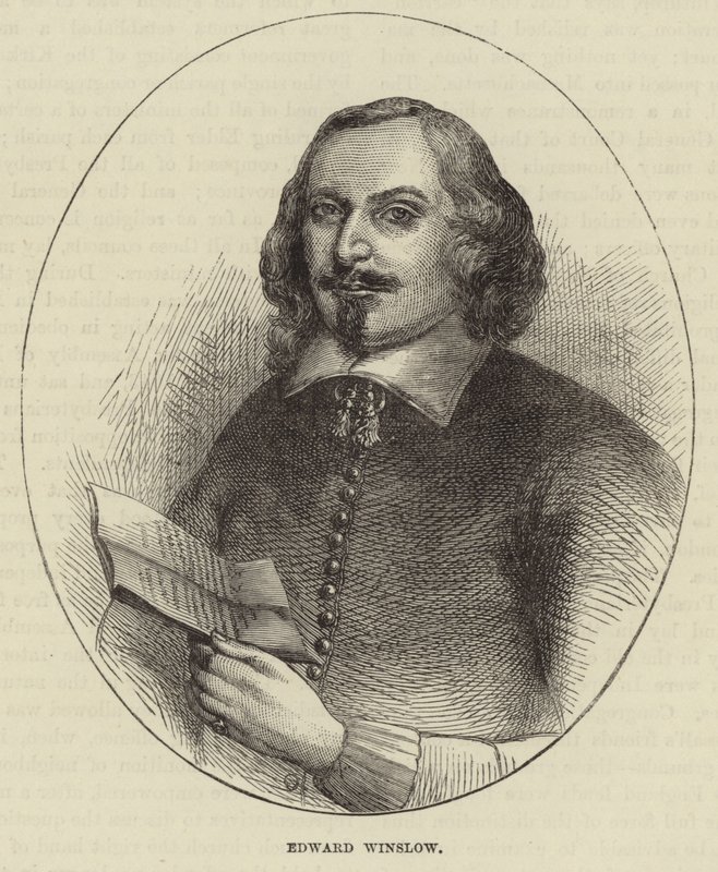 Portræt af Edward Winslow af English School