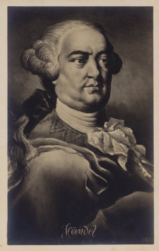 Portræt af Georg Friedrich Händel af English School