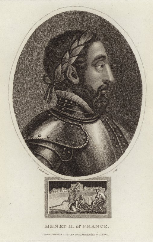 Portræt af Henrik II af Frankrig af English School