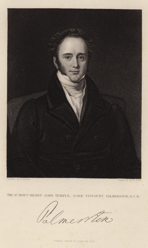 Portræt af Henry John Temple af English School
