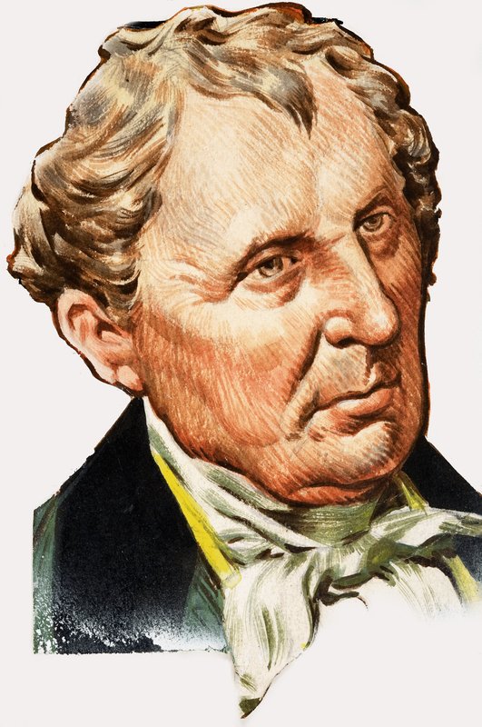 Portræt af James Fenimore Cooper af English School