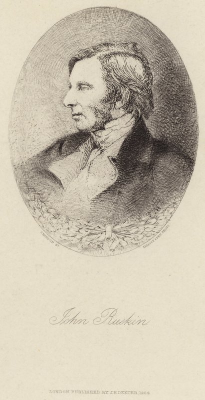 Portræt af John Ruskin af English School