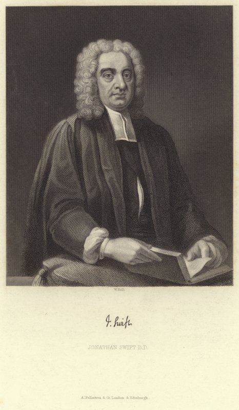 Portræt af Jonathan Swift af English School