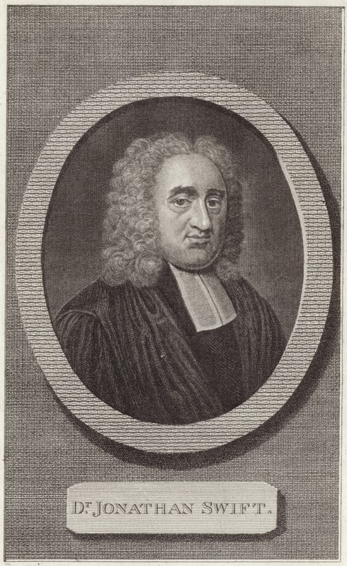 Portræt af Jonathan Swift af English School