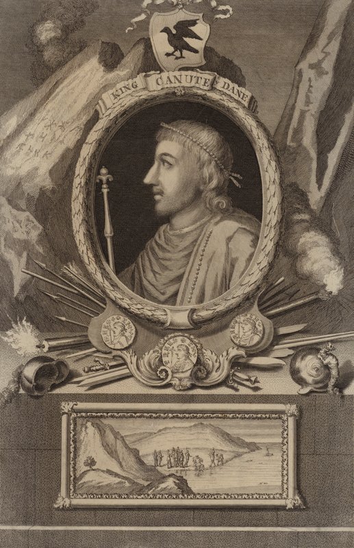 Portræt af kong Knud af English School
