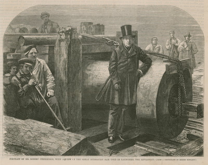 Portræt af Robert Stephenson af English School