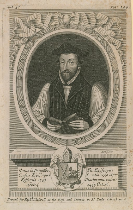 Portræt af Nicholas Ridley af English School
