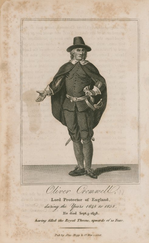Portræt af Oliver Cromwell af English School