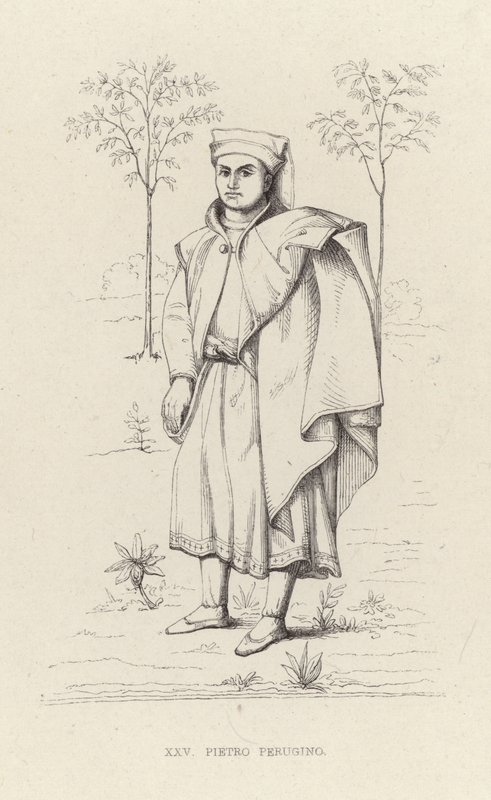 Portræt af Pietro Perugino af English School