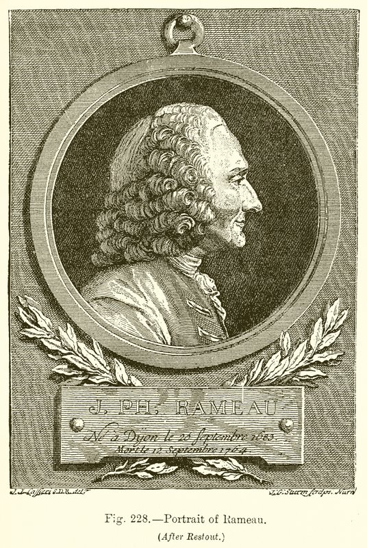 Portræt af Rameau af English School