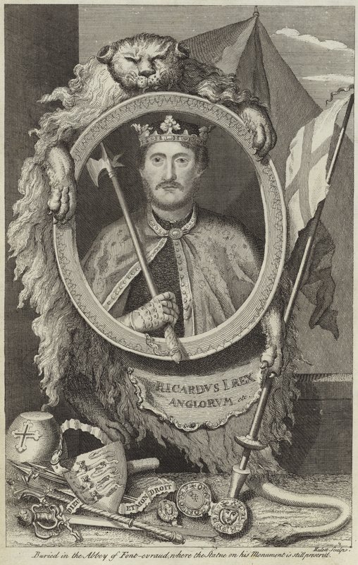 Portræt af Richard I af England af English School
