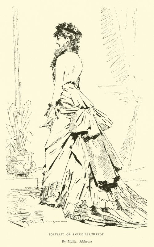 Portræt af Sarah Bernhardt af English School