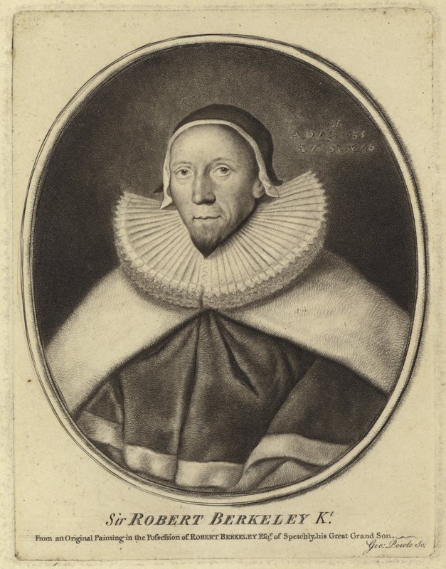 Portræt af Sir Robert Berkeley af English School
