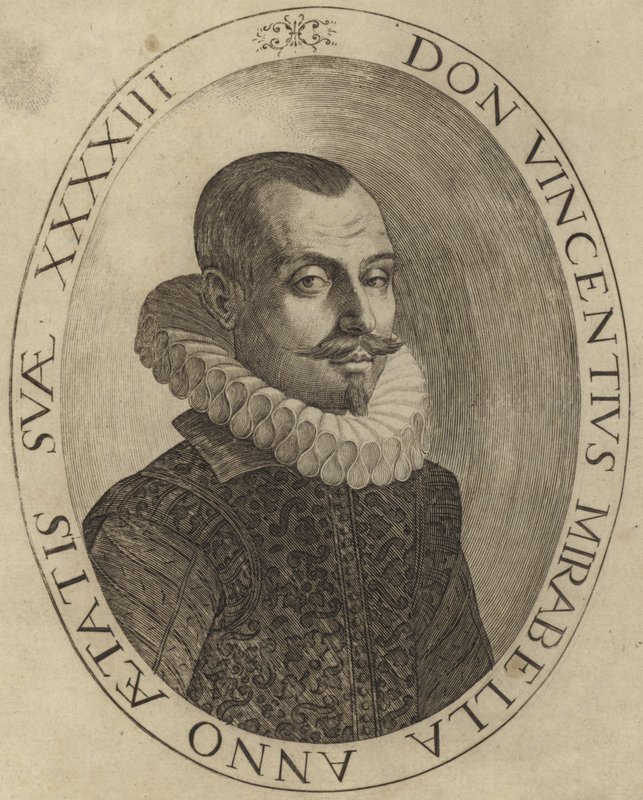 Portræt af Vincenzo Mirabella af English School