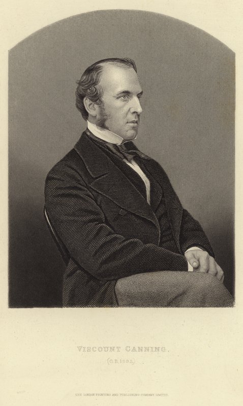 Portræt af Viscount Canning af English School