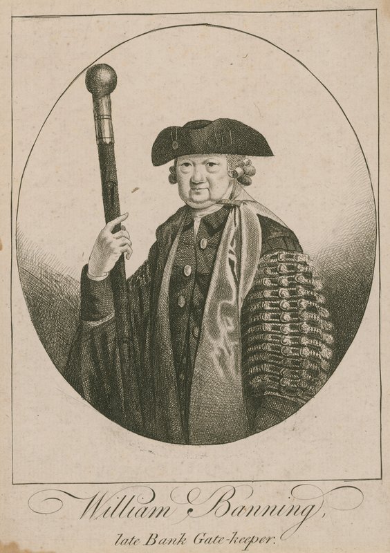 Portræt af William Banning af English School