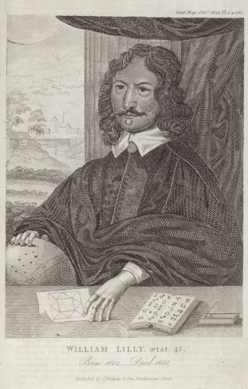 Portræt af William Lilly af English School