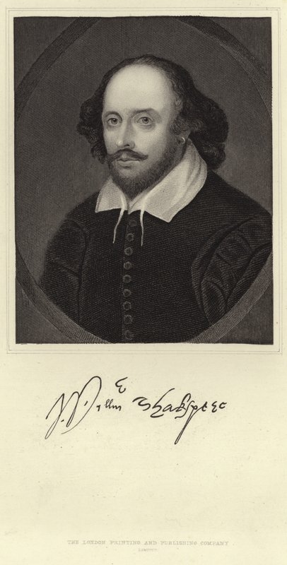 Portræt af William Shakespeare af English School
