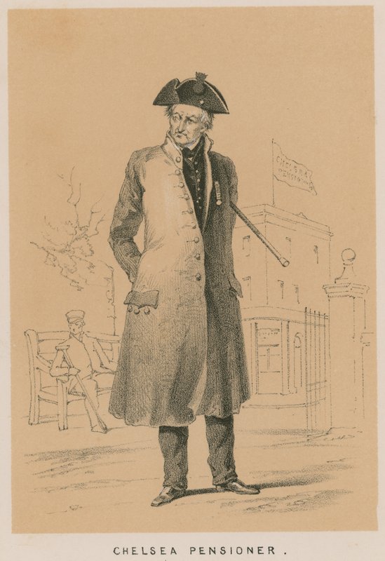 Portræt af en Chelsea-pensionist af English School