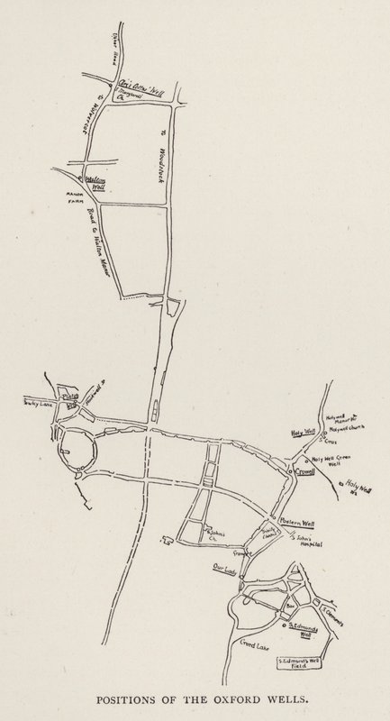 Positioner af Oxford Wells (gravering) af English School