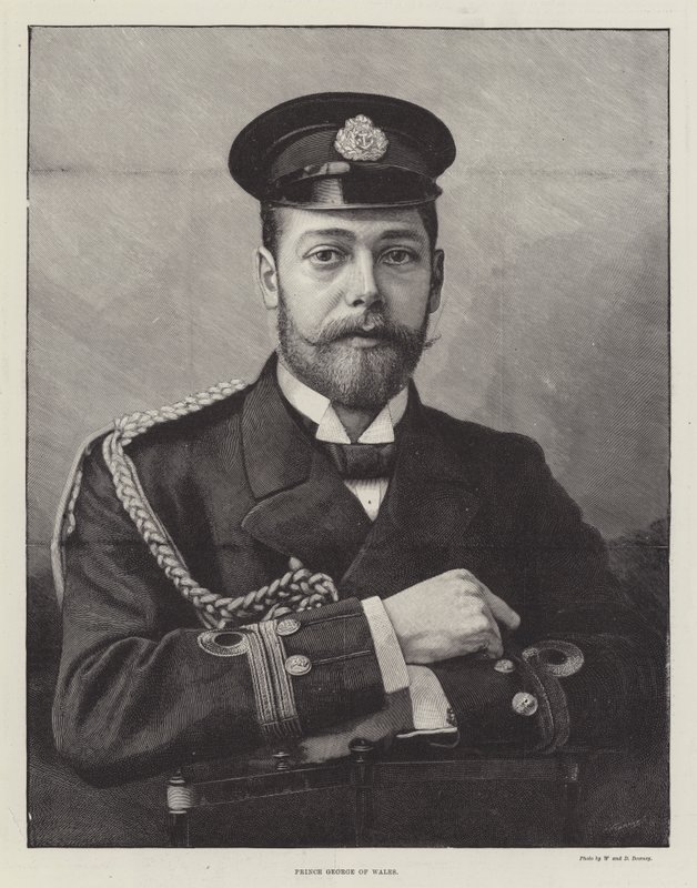Prins George af Wales (gravering) af English School