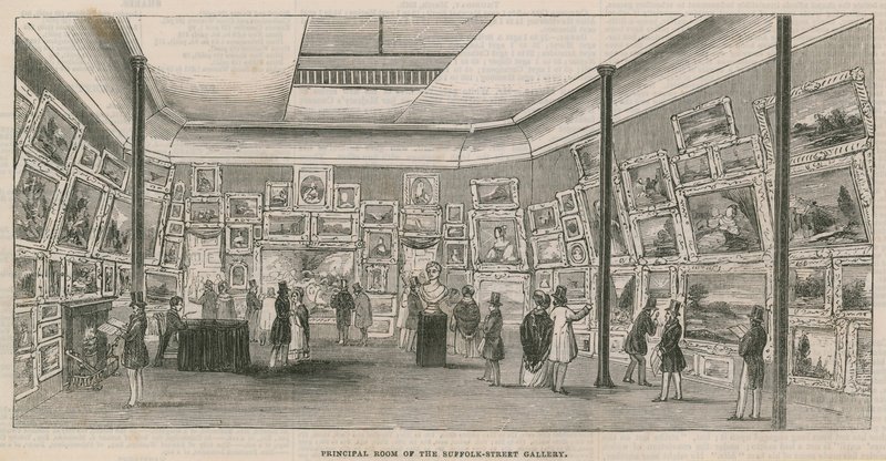 Hovedværelse i Suffolk Street Gallery af English School