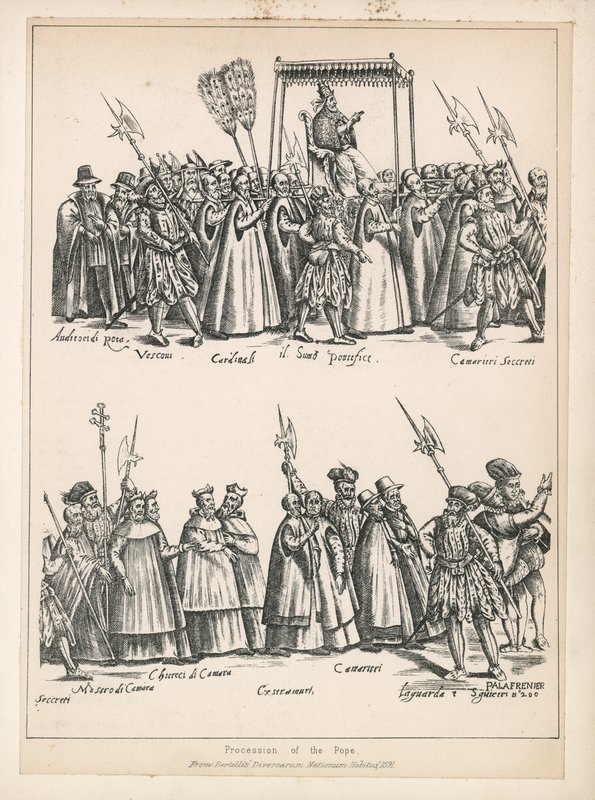 Procession af paven af English School