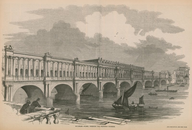 Foreslåede ændringer af Waterloo Bridge af English School