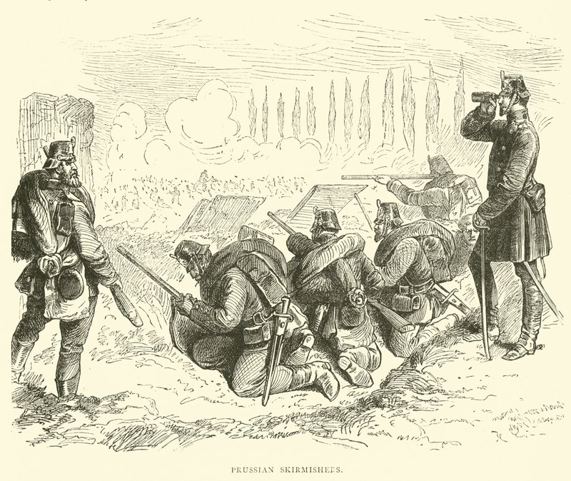 Preussiske træfninger, februar 1871 af English School
