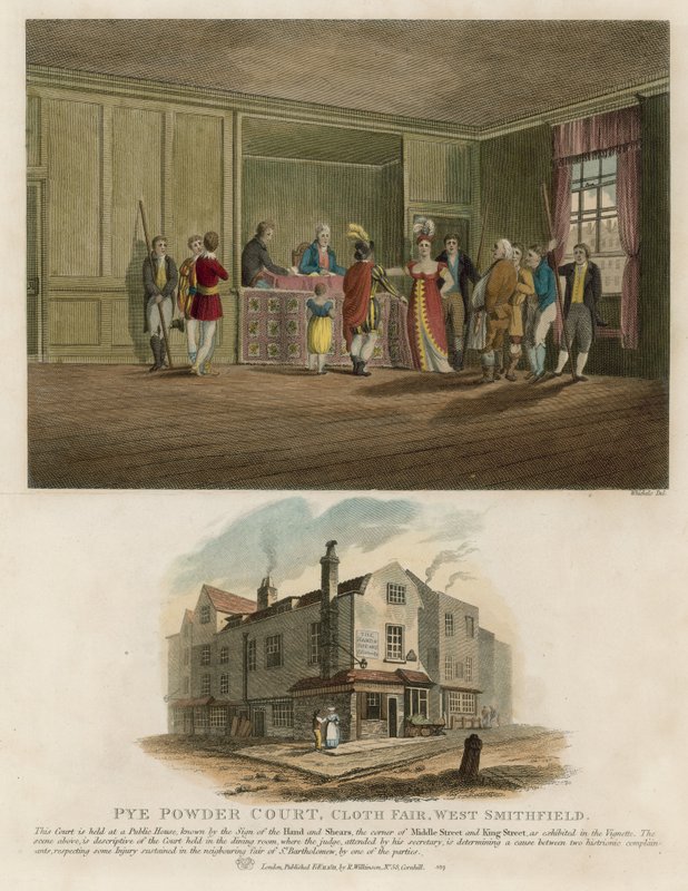 Pye Powder Court, Cloth Fair, West Smithfield af English School