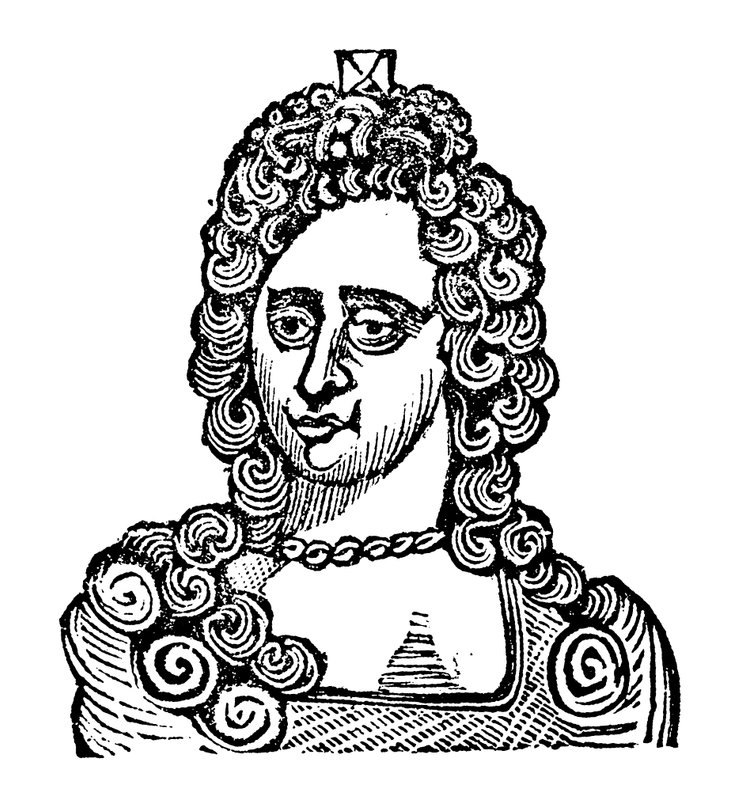 Dronning Anne (træsnit) af English School