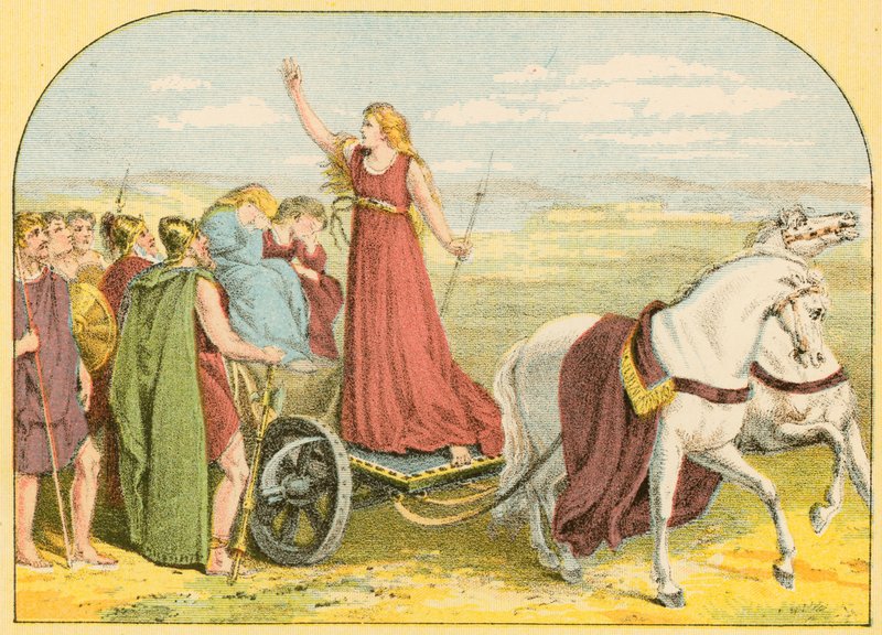 Dronning Boadicea af English School
