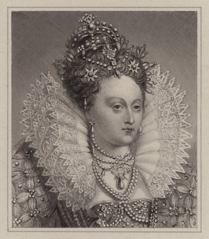 Dronning Elizabeth I (kobberstik) af English School