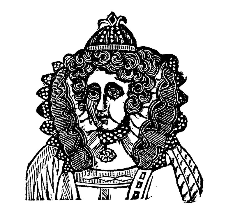 Dronning Elizabeth I (træsnit) af English School