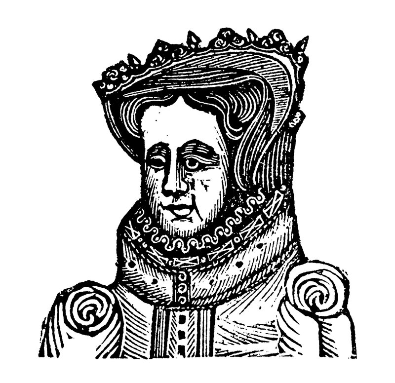 Queen Mary I (træsnit) af English School