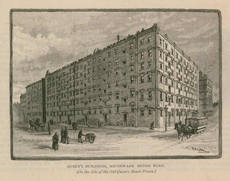 Queens Buildings, Southwark Bridge Road af English School