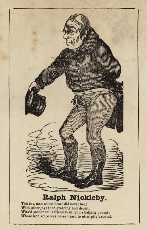 Ralph Nickleby fra Nicholas Nickleby af English School