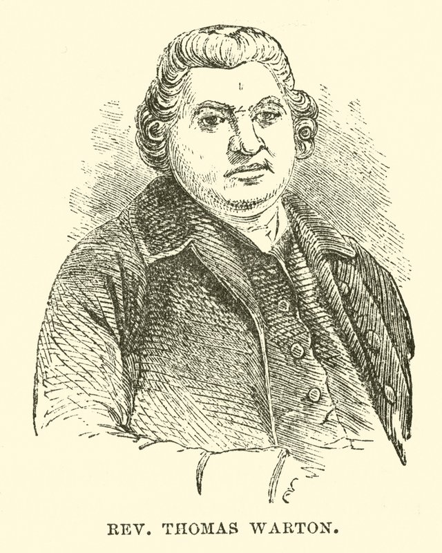 Rev Thomas Warton (gravering) af English School