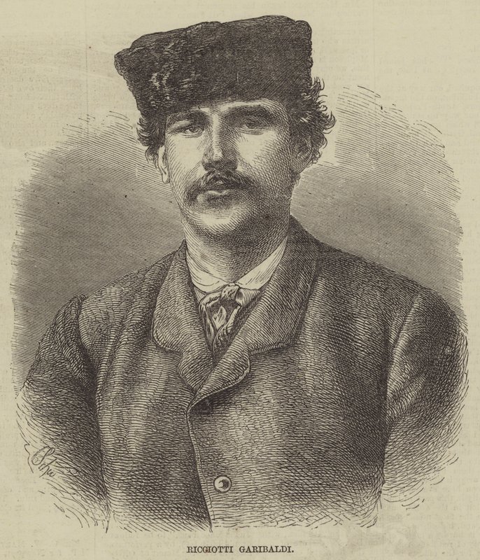 Ricciotti Garibaldi (gravering) af English School